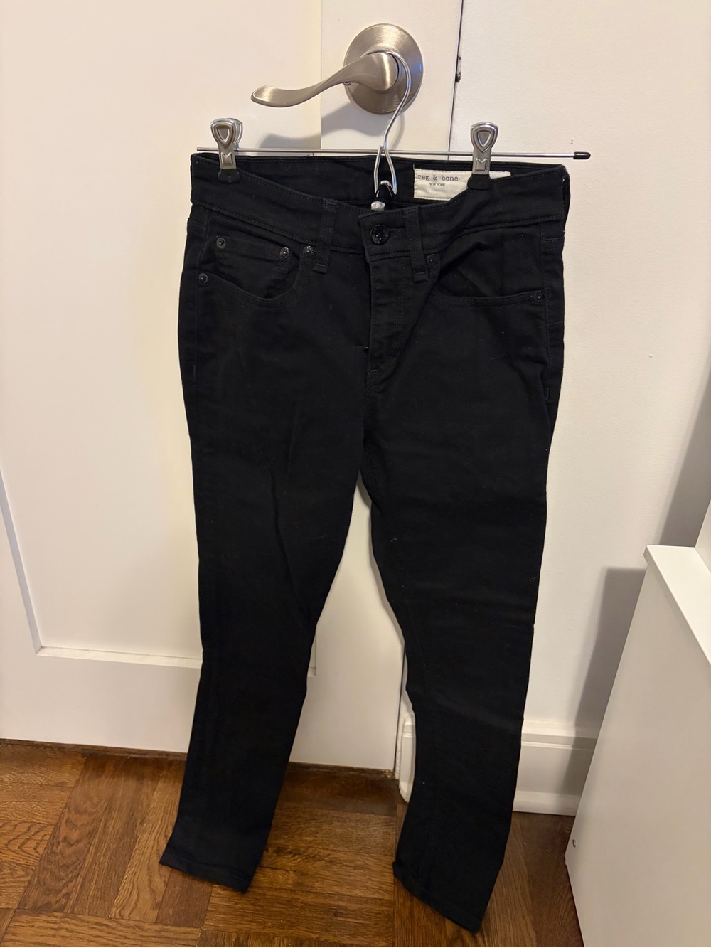 rag & bone Black Women’s Cate Mid-Rise Skinny Jeans